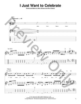 I Just Want to Celebrate Guitar and Fretted sheet music cover